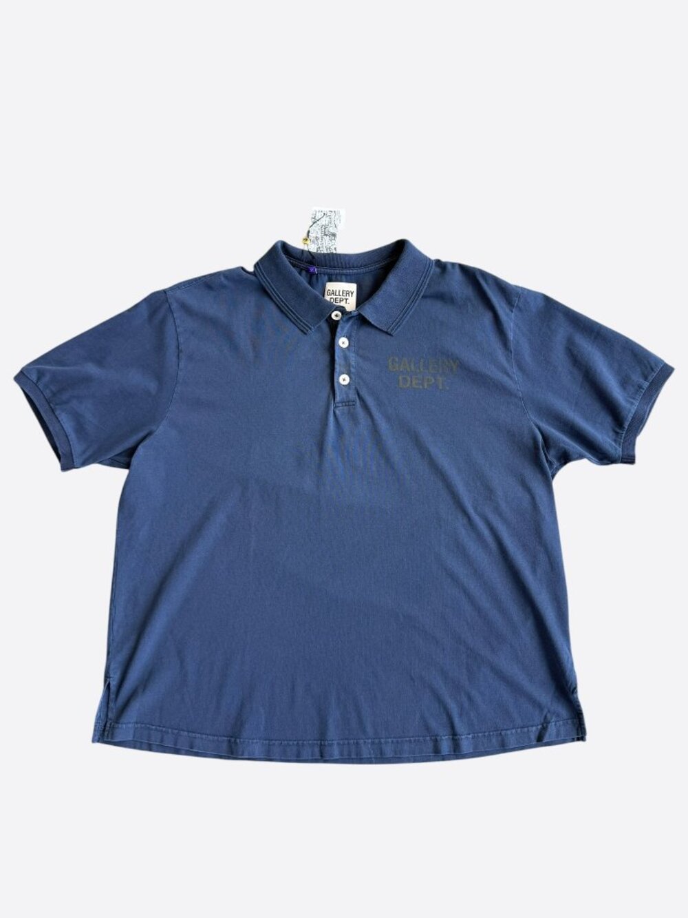 Gallery Dept Navy & Black Logo Polo T-Shirt